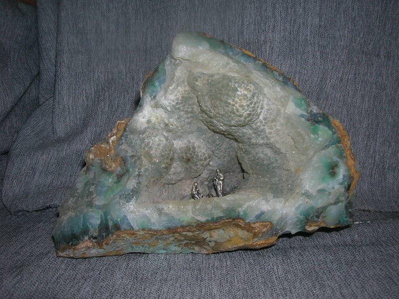 Mexico - monoblocco in minerale -statue in argento.JPG